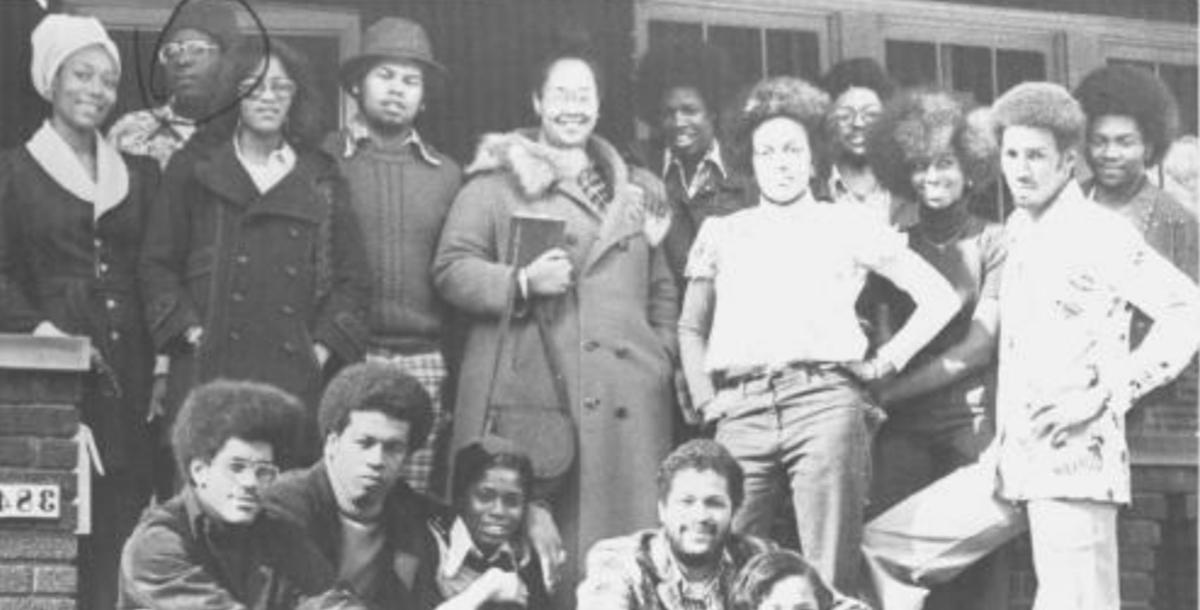 A photo of the 1975 Afro-American Student Association at Xavier University