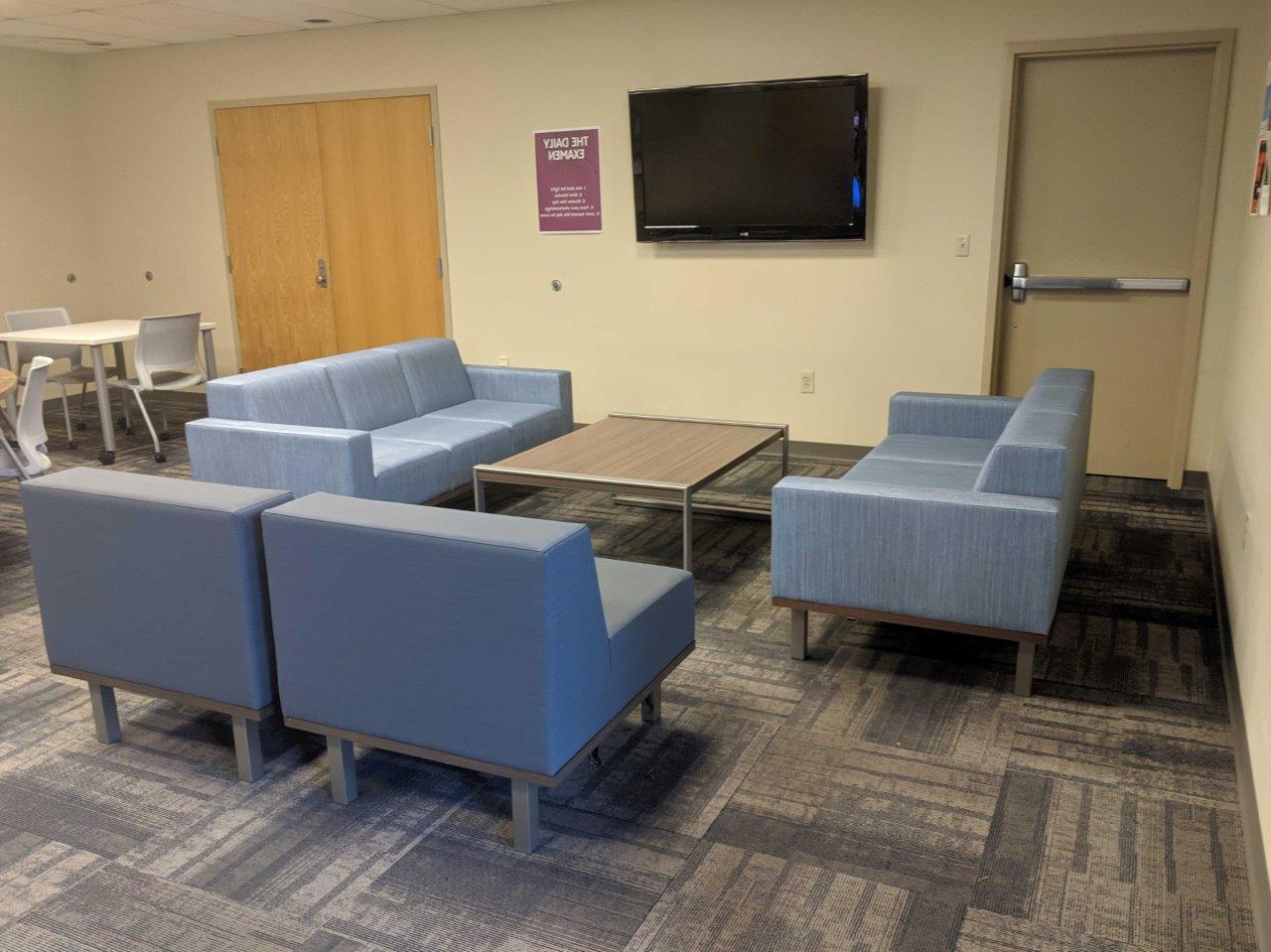 Village Apartments complex lounge seating